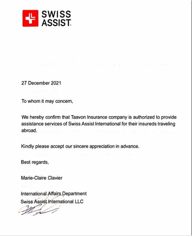 swiss assist travel insurance